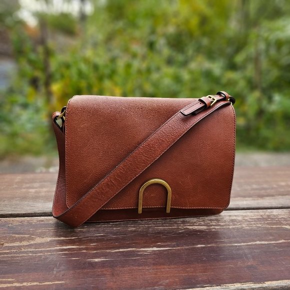 Fossil Handbags - Fossil Finley Shoulder Bag Brown Leather, Pre-owned